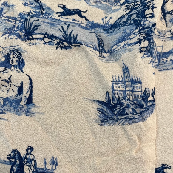 ARITZIA Sunday White with Blue Design Mini Dress US4 - Picture 3 of 3